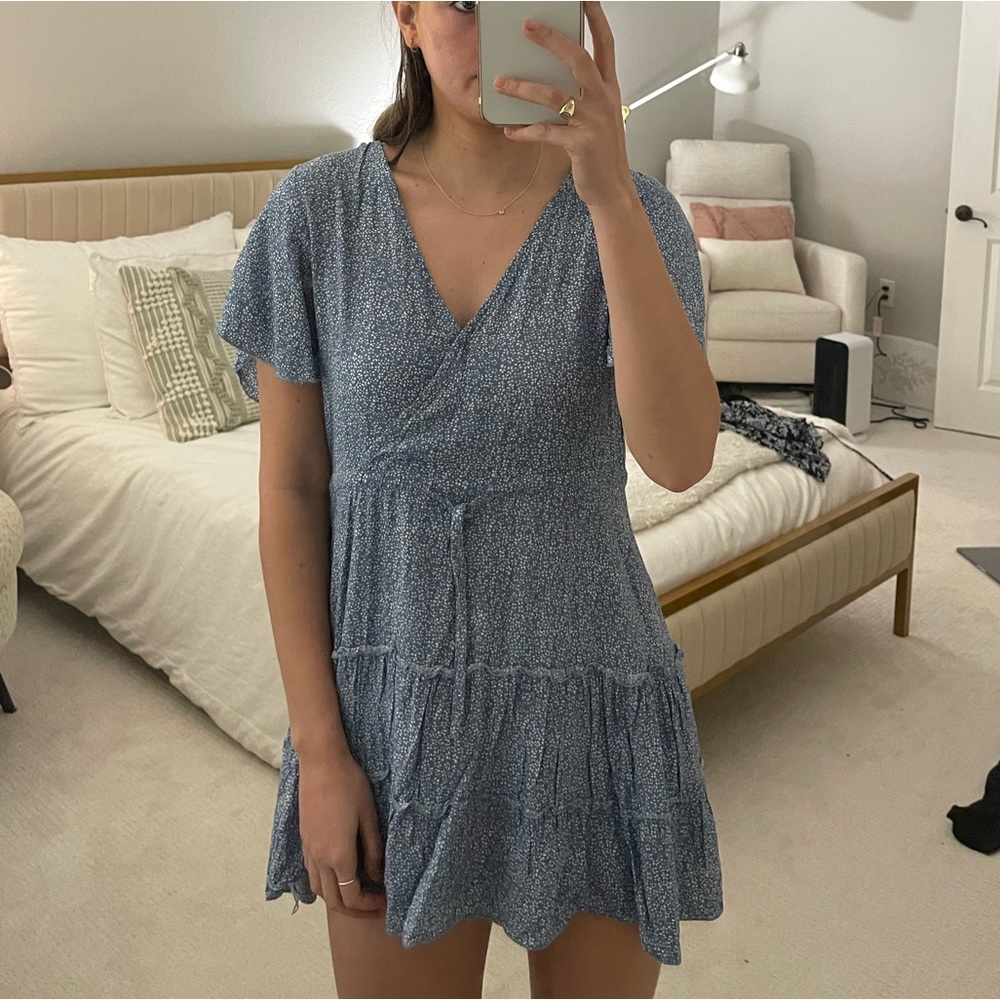 SHEIN blue foral sundress